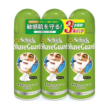 シック 薬用シェーブガード シェービングフォーム トリプルパック 200g×3個