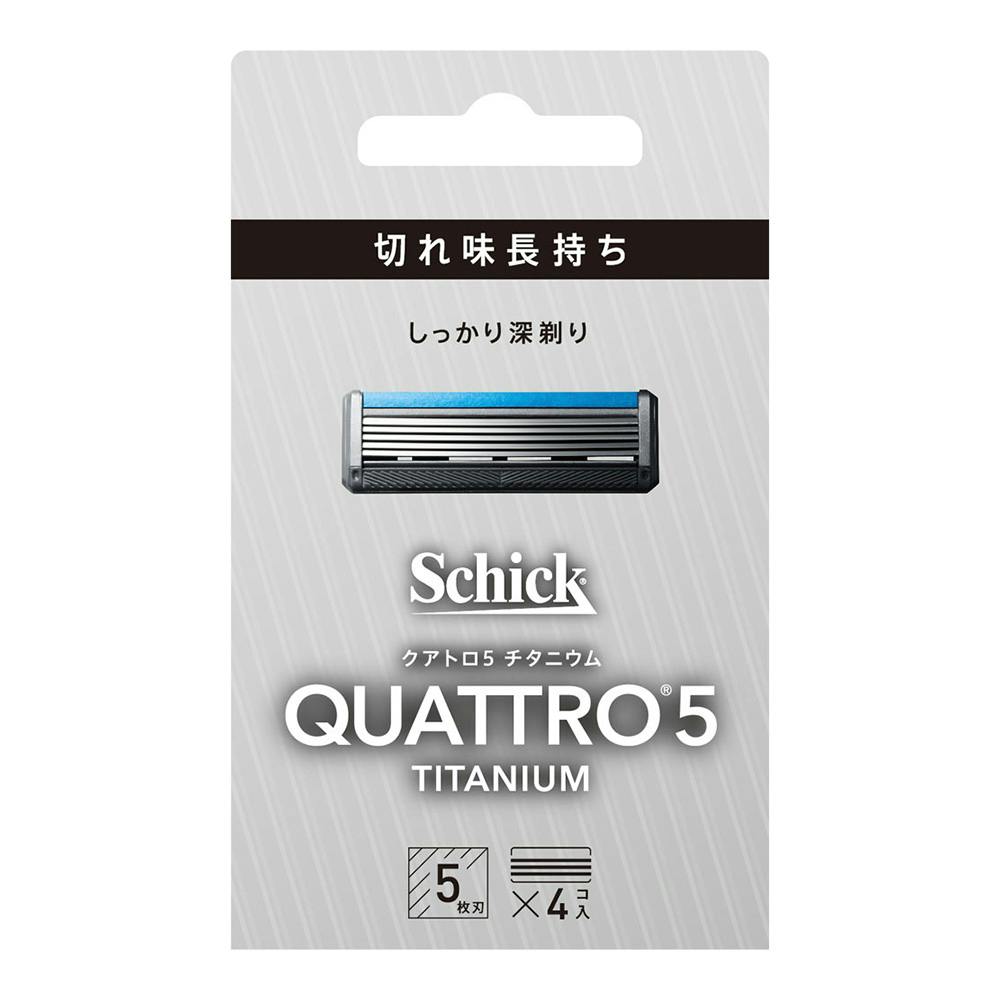 シック クアトロ5 チタニウム 替刃 4コ入