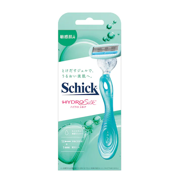ハイドロシルク 敏感肌用 ホルダー 本体(刃付き)+替刃1個