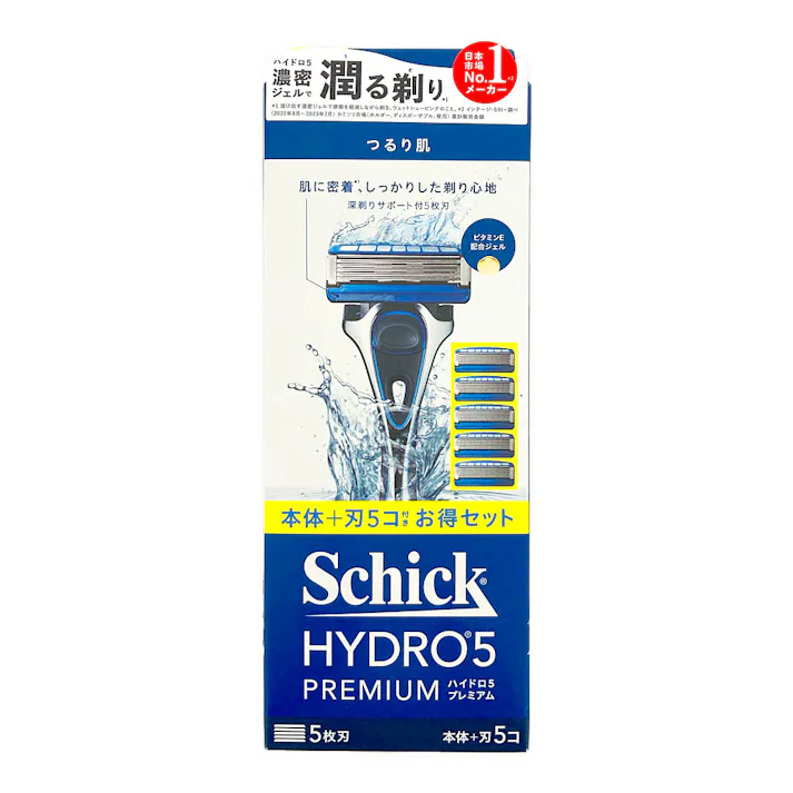 ハイドロ5 プレミアム つるり肌へ コンボパック 本体+替刃4個