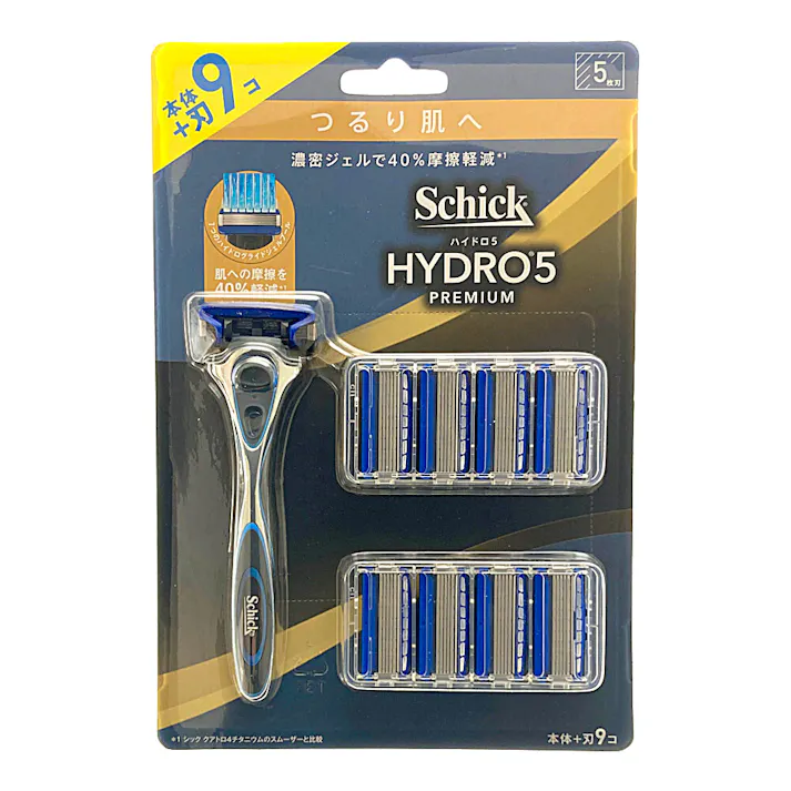 ハイドロ5 プレミアム つるり肌 コンボパック 本体+替刃8個