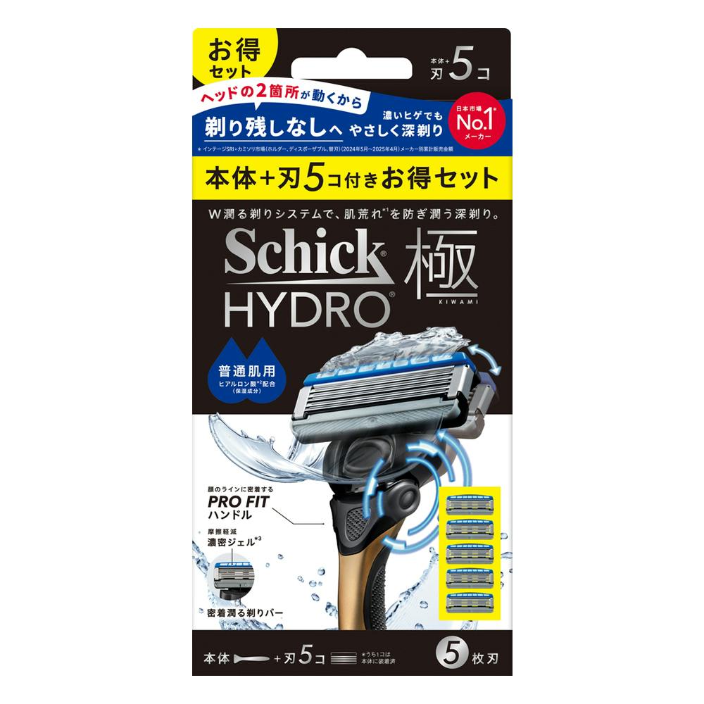 シック ハイドロ極 普通肌用 本体+刃5コ