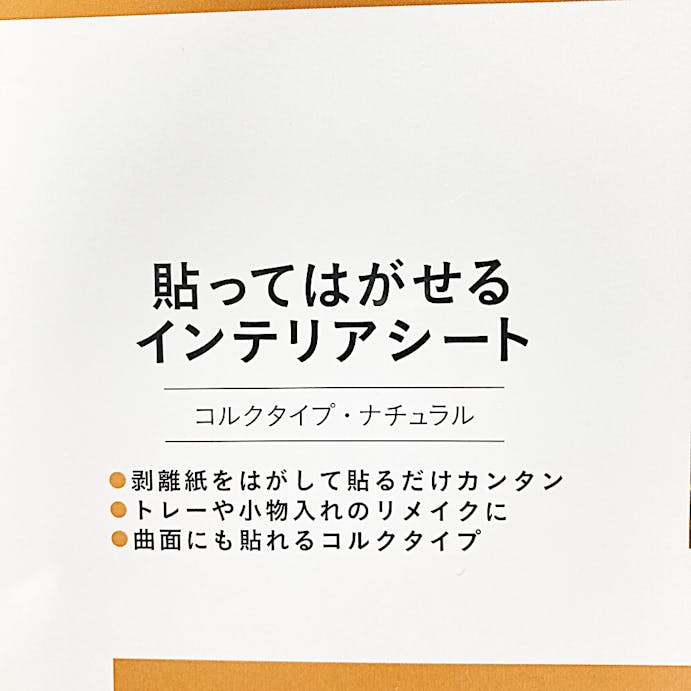 貼ってはがせるシート1枚コルク30×30