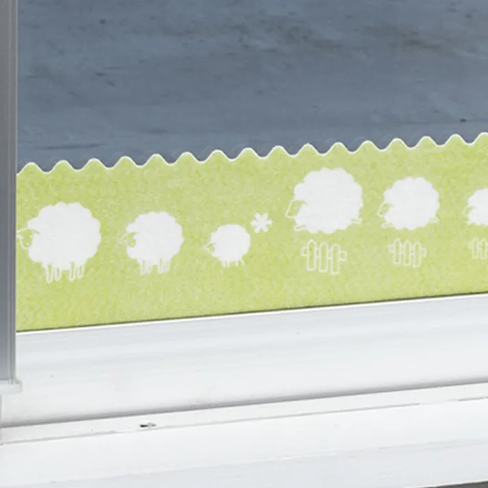 アール すりガラス用 結露吸水テープ 羊柄 H-282 8cm×180cm