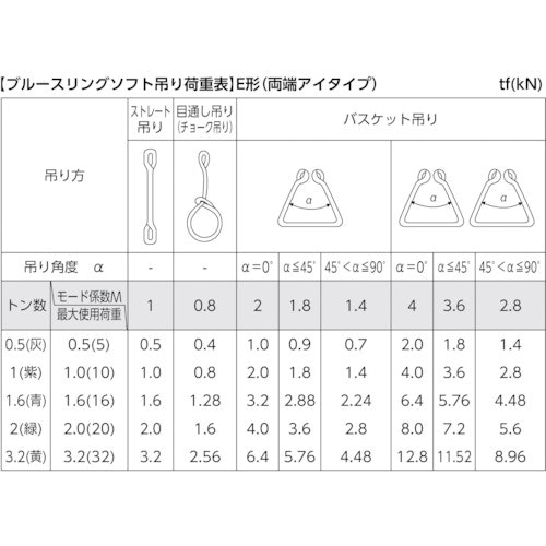 CAINZ-DASH】テザック ブルースリングソフトＥ形（両端アイタイプ）荷重２ｔ 全長２ｍ【別送品】｜ホームセンター通販【カインズ】