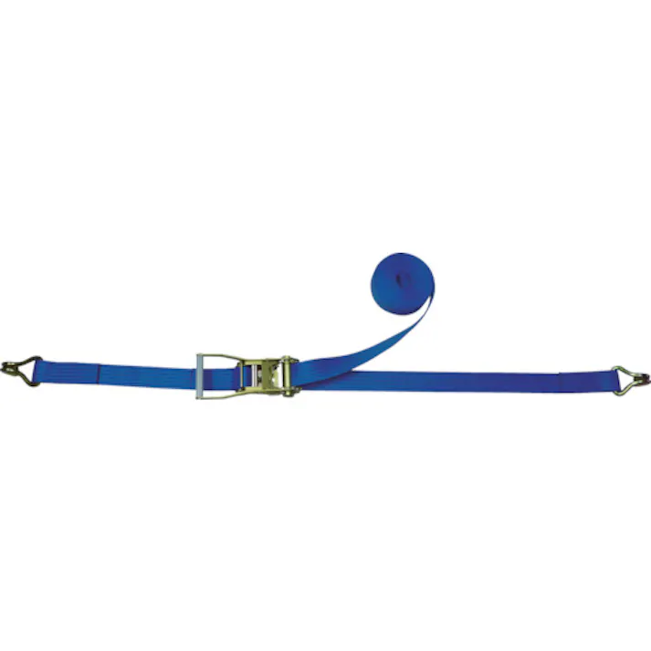 【CAINZ-DASH】テザック ラッシングベルト ベルト荷締機ラチェットバックル式両端ナローフック付 R50KAE010-AE050A【別送品】