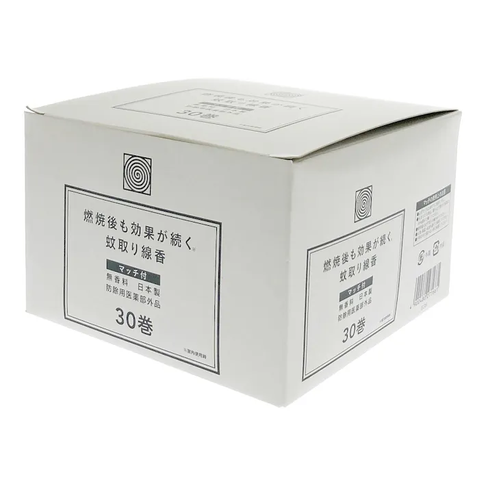 蚊取り線香 無香料 マッチ付 30巻