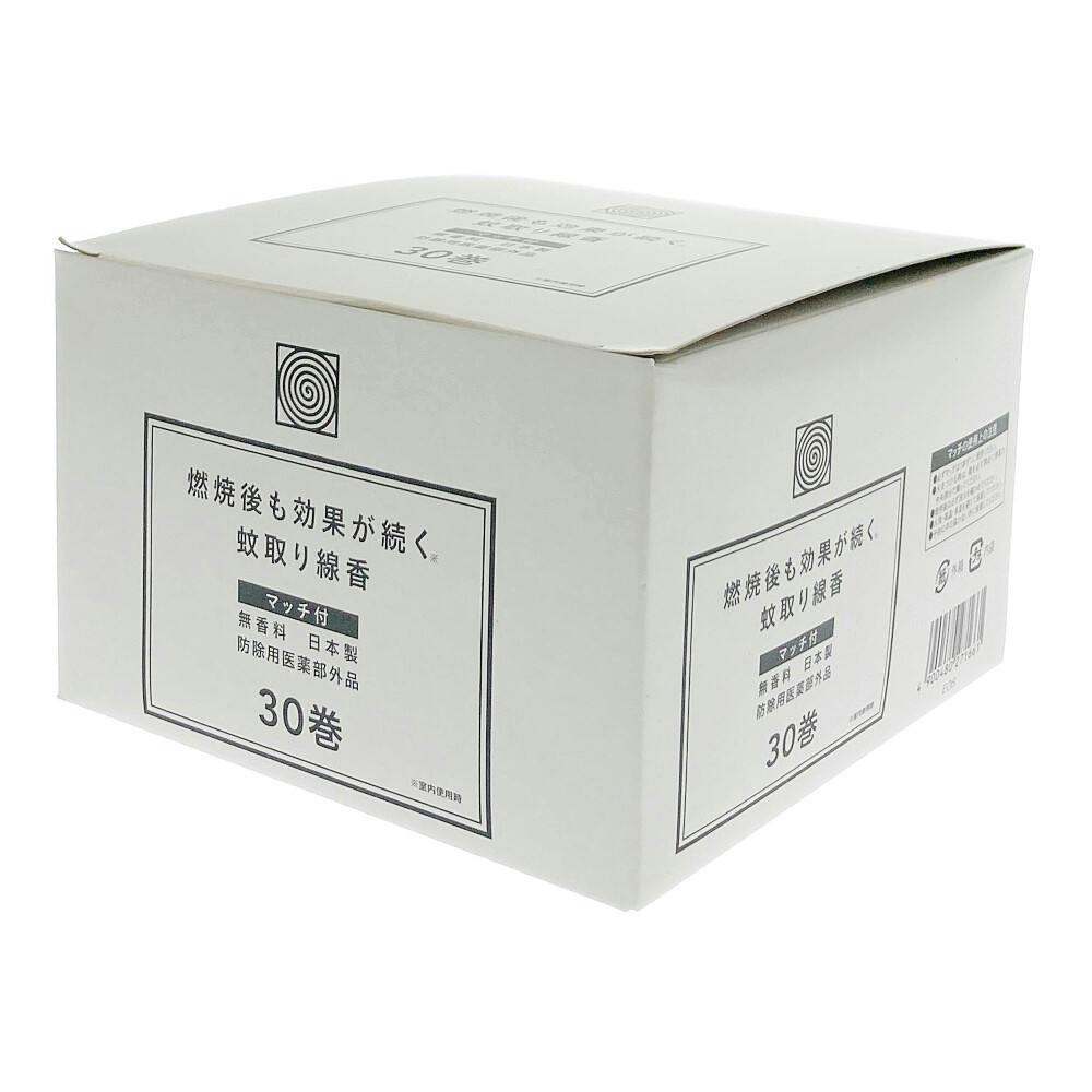 蚊取り線香 無香料 マッチ付 30巻 | 殺虫剤・防虫剤・殺虫器 通販