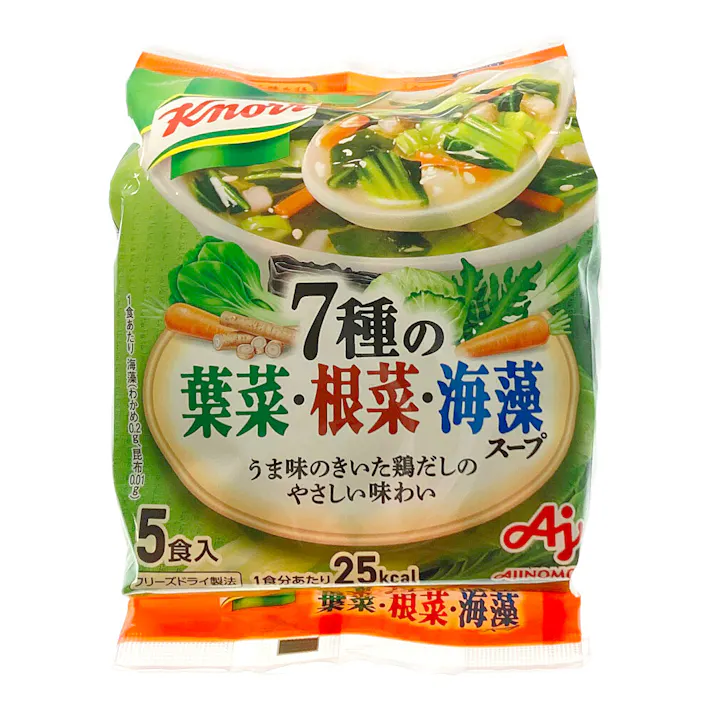 味の素 クノール 7種の葉菜・根菜・海藻スープ 5食