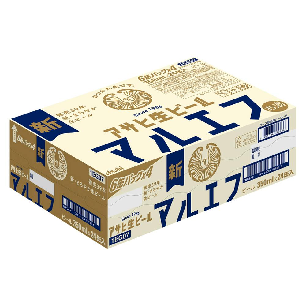 アサヒ マルエフ　350ml×24缶入２ケース アサヒ ビール アサヒ生ビール マルエフ 350ml 缶 24本×2ケース