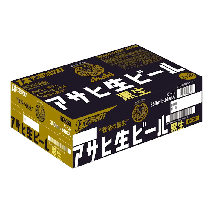 【ケース販売】アサヒ 生ビール 黒生 350ml×24本【別送品】