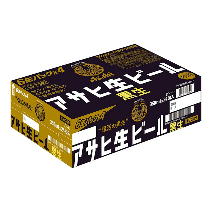 【ケース販売】アサヒ 生ビール黒生缶350ml×24本【別送品】
