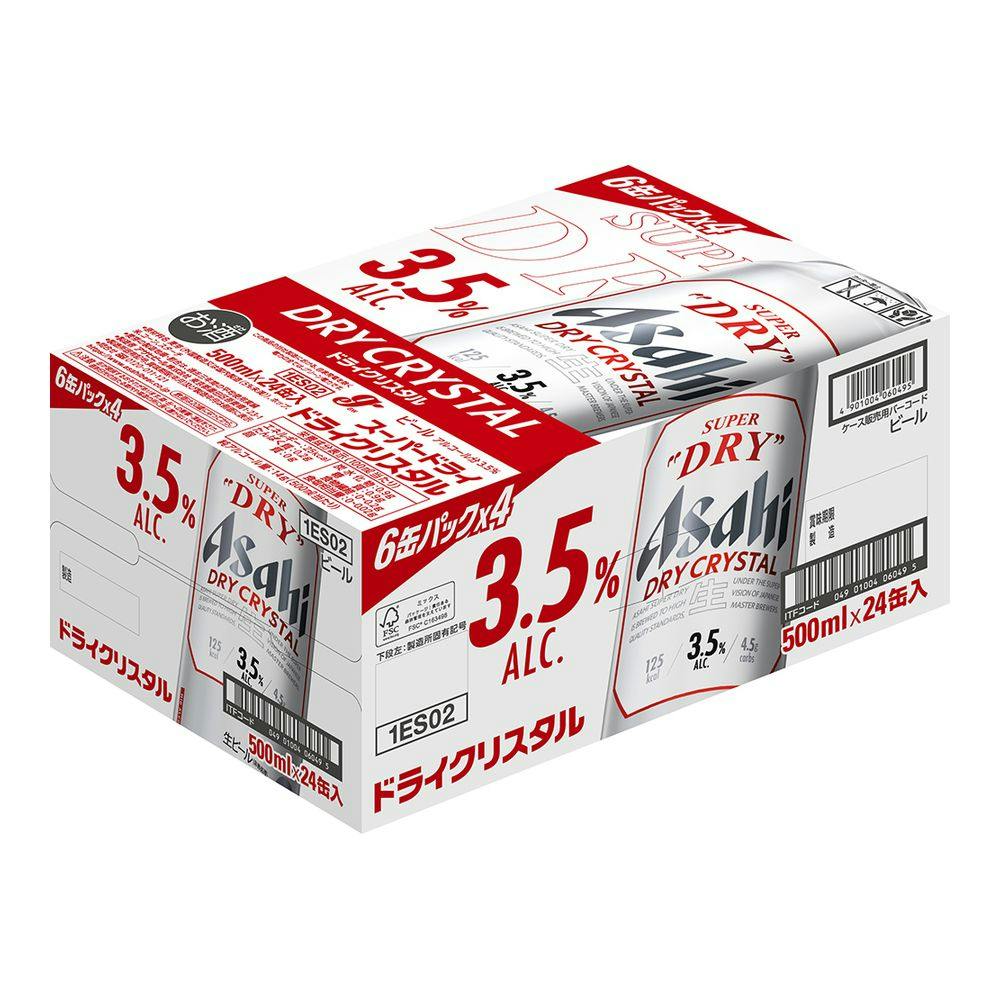 ケース販売】アサヒ スーパードライ ドライクリスタル 500ml×24缶 | 酒 