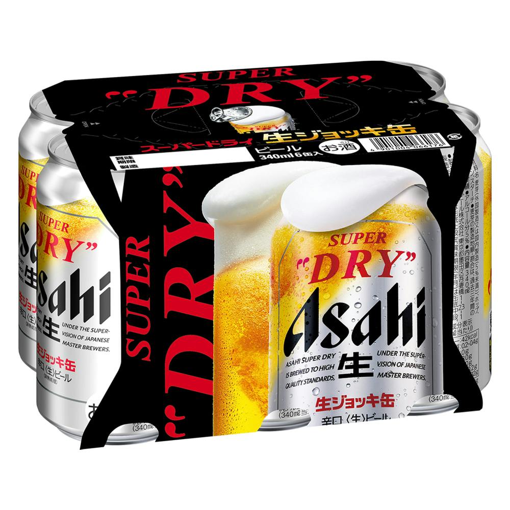 スーパードライ 生ジョッキ缶 340ml×6本