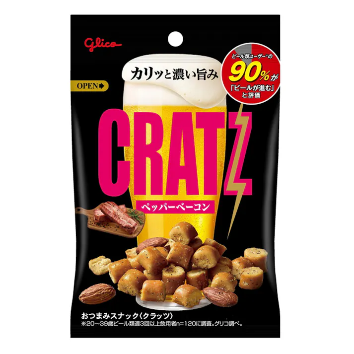 グリコ クラッツ ペッパーベーコン