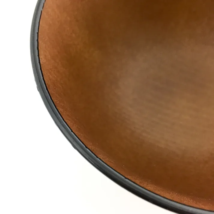 アサヒ 木製汁椀 羽反全木目 茶