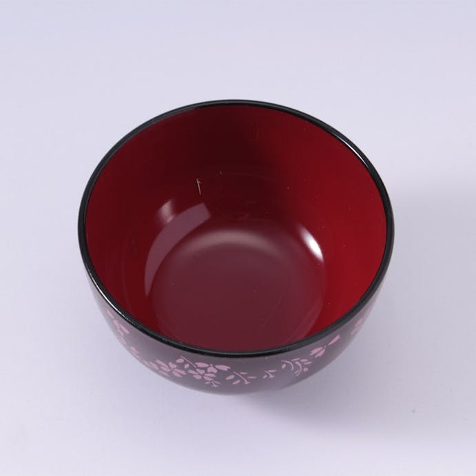 汁椀 洗浄椀 京型 きらめき桜(朱)