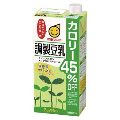 【ケース販売】マルサンアイ 調製豆乳カロリー45%オフ 1000ml×6本