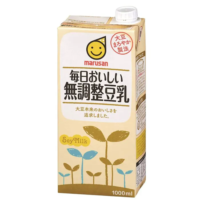 【ケース販売】毎日おいしい無調整豆乳 1000ml×6本
