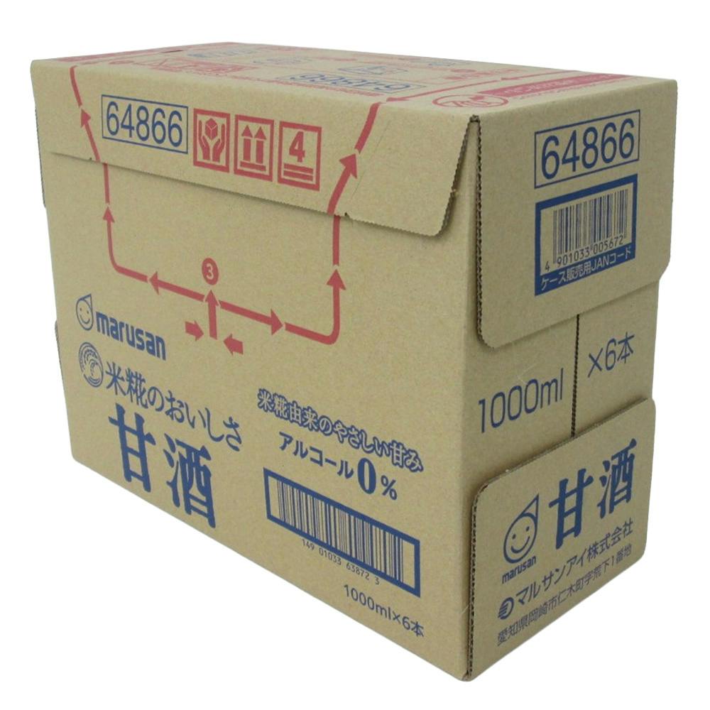 専用 バーン　4箱 ケース販売】甘酒 1000ml×6本 | 飲料・水・お茶 通販 | ホームセンター