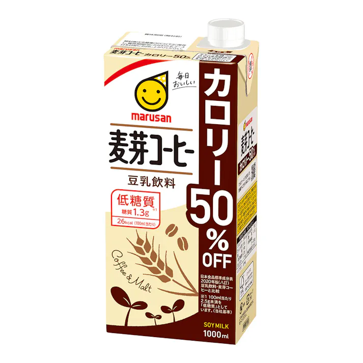 豆乳飲料 麦芽コーヒーカロリー50%オフ 1000ml