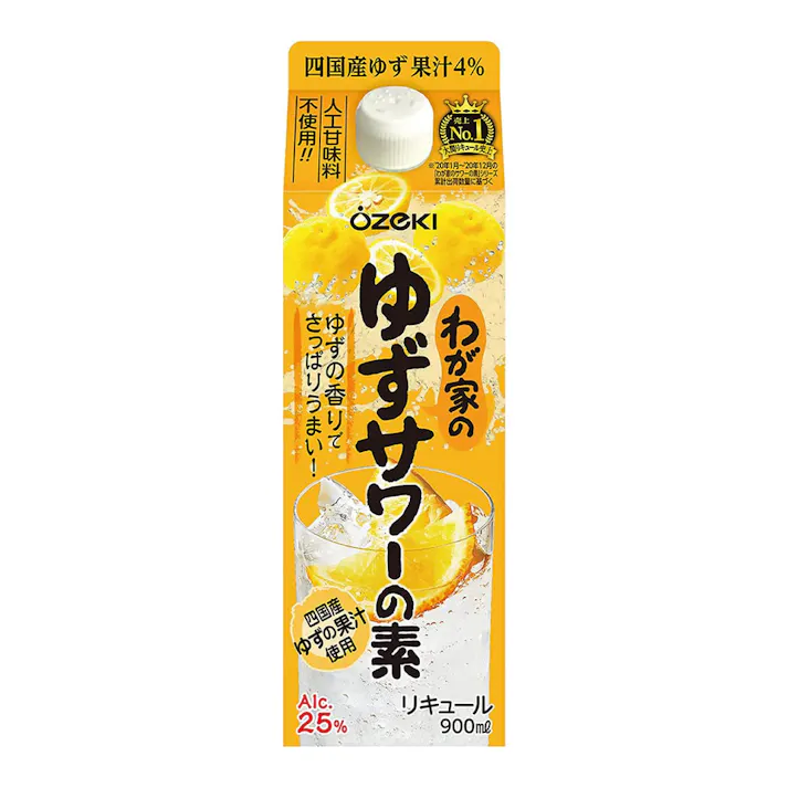 大関 わが家のゆずサワーの素 900ml【別送品】