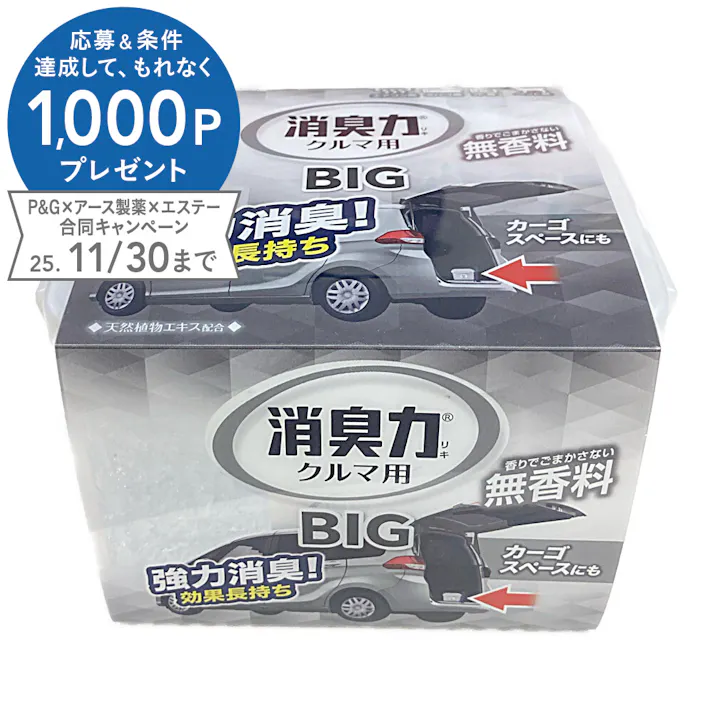 エステー クルマの消臭力 クルマ用 BIG 無香料 900g