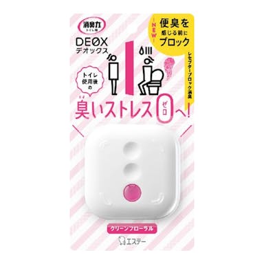 エステー 消臭力 DEOX トイレ用 本体 クリーンフローラル 6ml