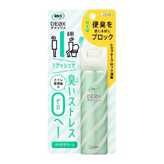 エステー 消臭力 DEOX トイレ用スプレー クリアグリーン 50ml