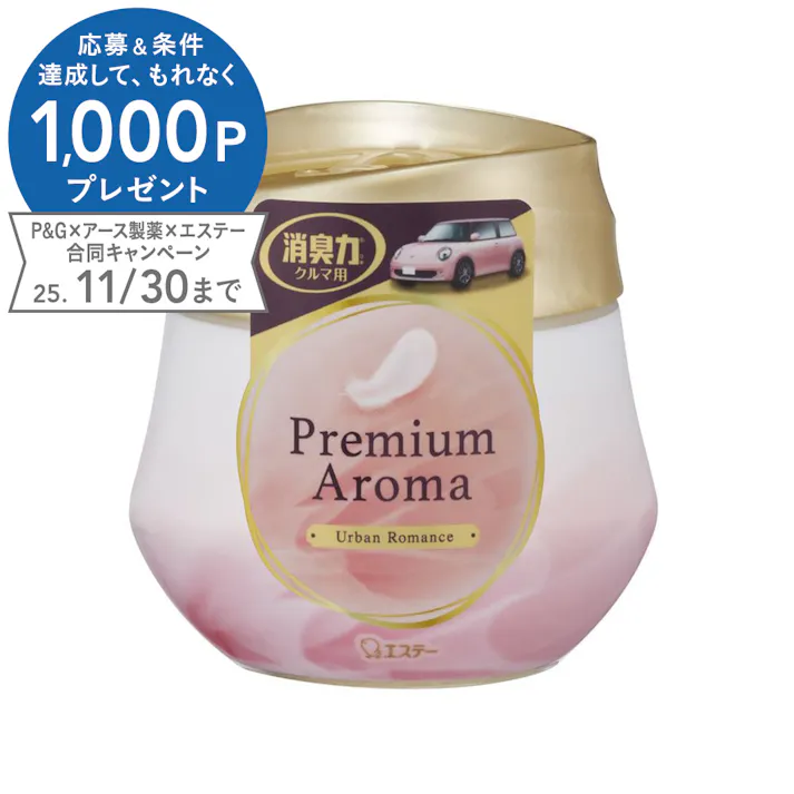 エステー クルマの消臭力 クルマ用 Premium Aroma ゲルタイプ アーバンロマンス 90g