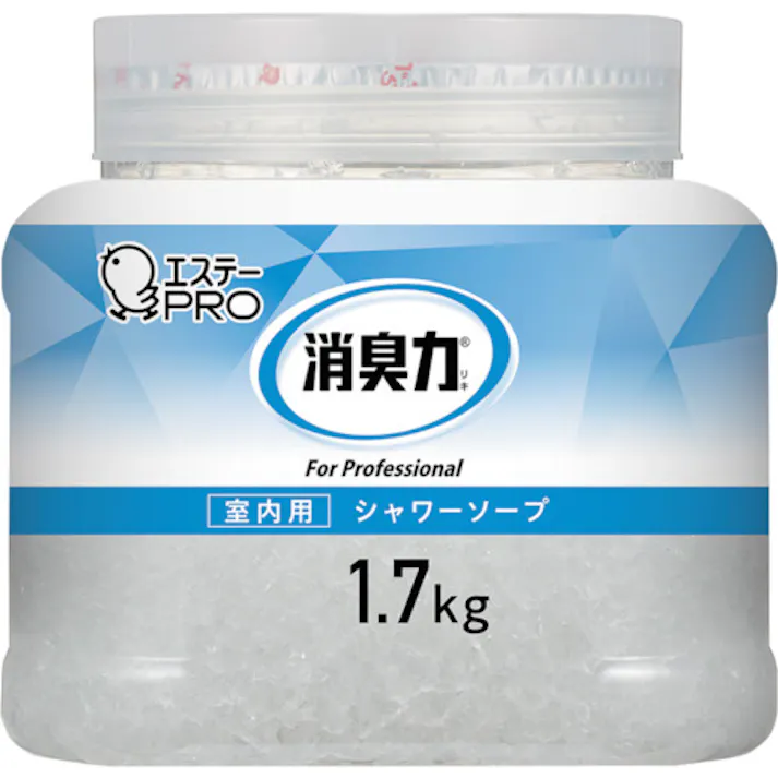 【CAINZ-DASH】エステー 消臭力 業務用 クラッシュゲル 室内用 本体 1.7kg シャワーソープ ST130399【別送品】