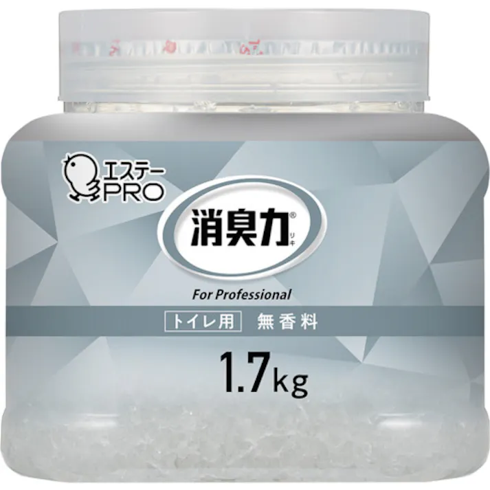 【CAINZ-DASH】エステー 消臭力 業務用 クラッシュゲル トイレ用 本体 1.7kg 無香料 ST130405【別送品】