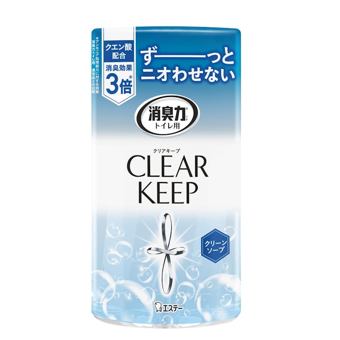 エステー 消臭力 トイレ用 CLEAR KEEP クリーンソープ 400ml
