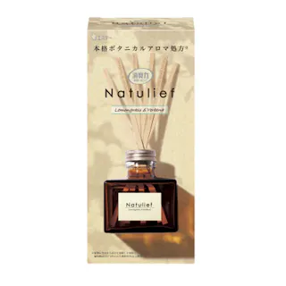 エステー 消臭力 Natulief 玄関・リビング用 リードディフューザー レモングラス&バーベナ 本体 80ml