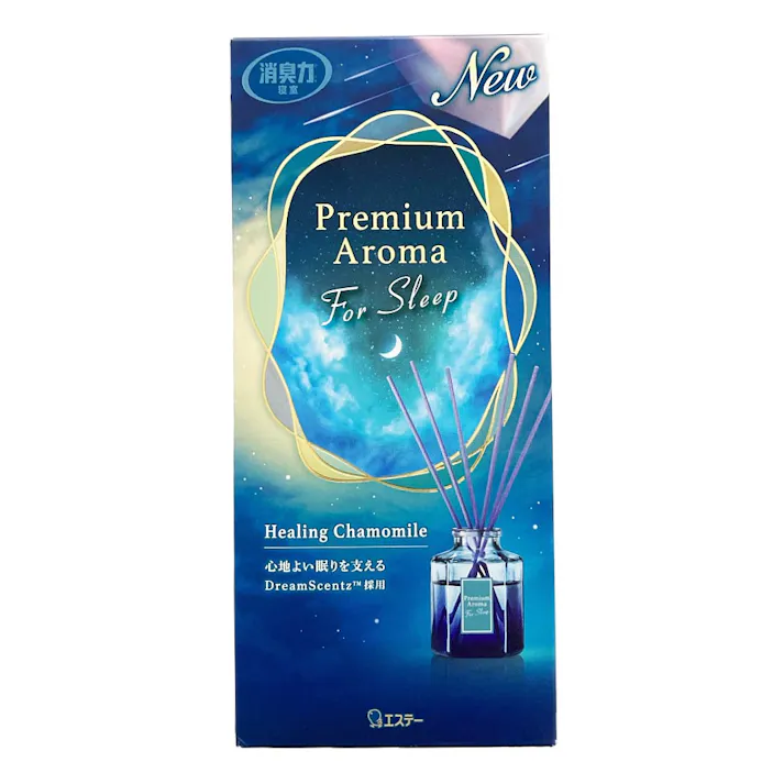 エステー お部屋の消臭力 プレミアムアロマ For Sleep スティック ヒーリングカモミール 本体 50ml