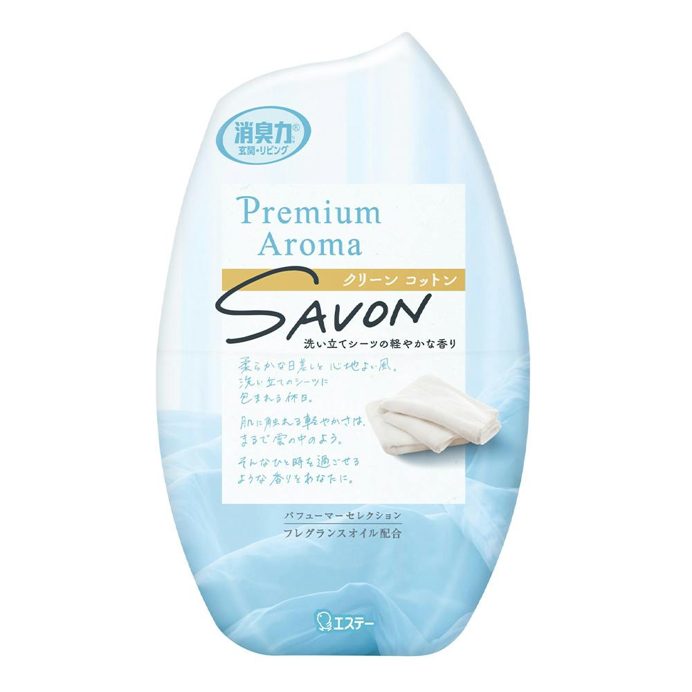 エステー お部屋の消臭力 Premium Aroma SAVON クリーンコットン 400ml
