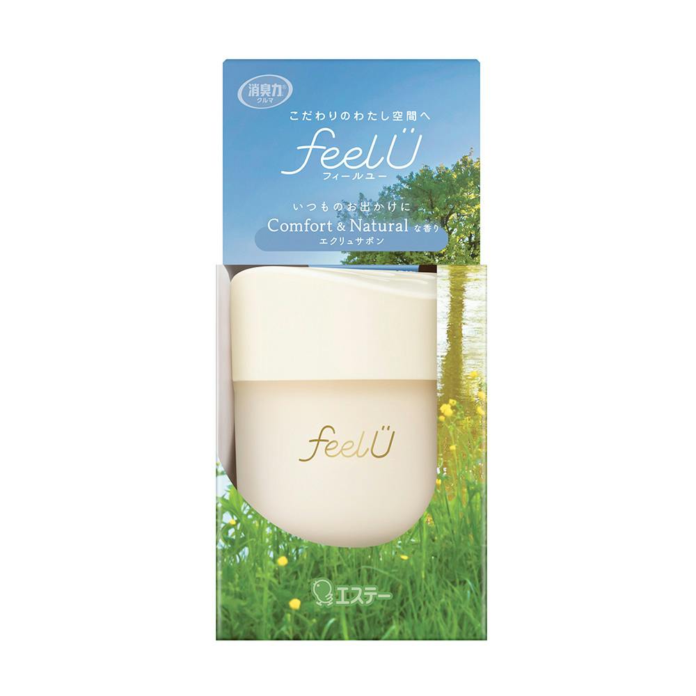 消臭力クルマ用 feel U ゲルタイプ 本体 エクリュサボン