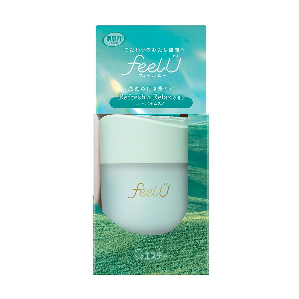 消臭力クルマ用 feel U ゲルタイプ 本体 ハーバルムスク