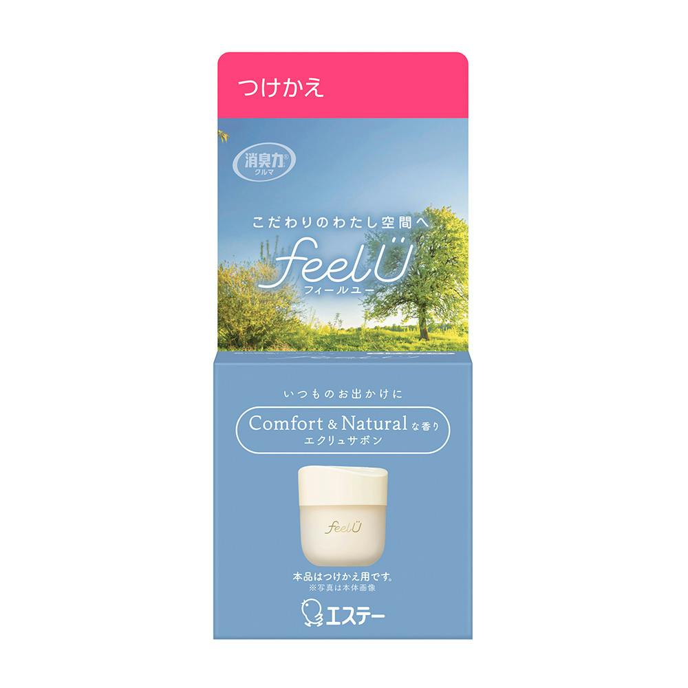 消臭力クルマ用 feel U ゲルタイプ つけかえ エクリュサボン