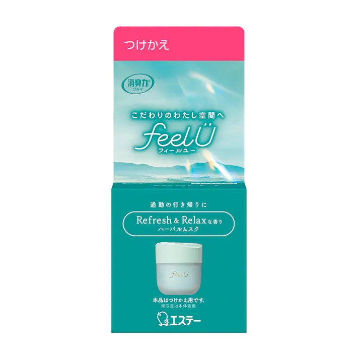 消臭力クルマ用 feel U ゲルタイプ つけかえ ハーバルムスク