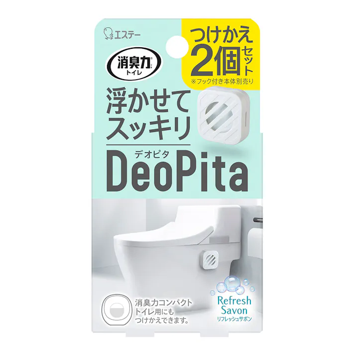 消臭力 デオピタ トイレ用 リフレッシュサボン 付替 2個