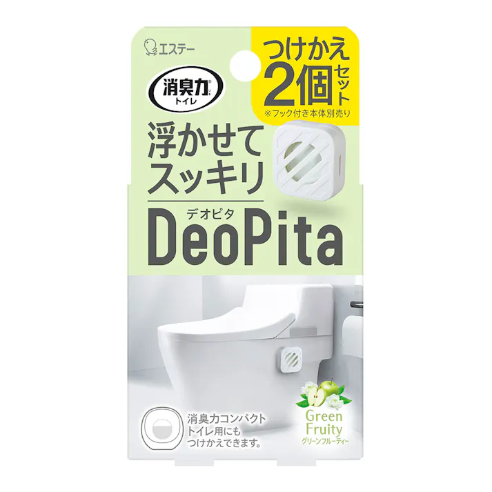 消臭力 デオピタ トイレ用 グリーンフルーティー 付替 2個