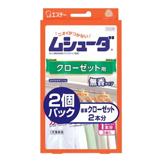 エステー ムシューダ クローゼット用 無香タイプ 3個入×2個パック