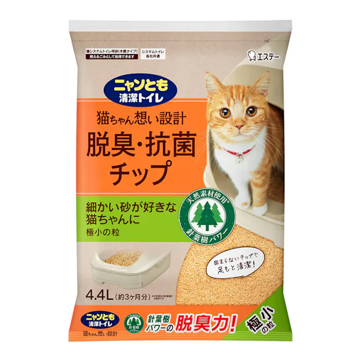 エステー ニャンとも清潔トイレ 脱臭・抗菌チップ 極小粒 4.4L