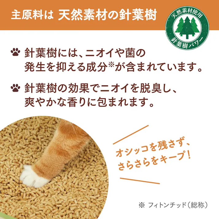 【ケース販売】ニャンとも清潔トイレ チップ 小さめの粒 4.4L×4個入