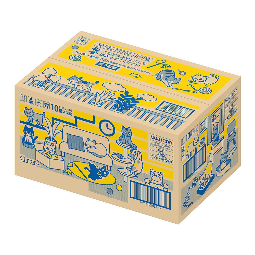 ニャンとも清潔トイレ 脱臭・抗菌チップ 大きめの粒 4.4L×4個入 限定