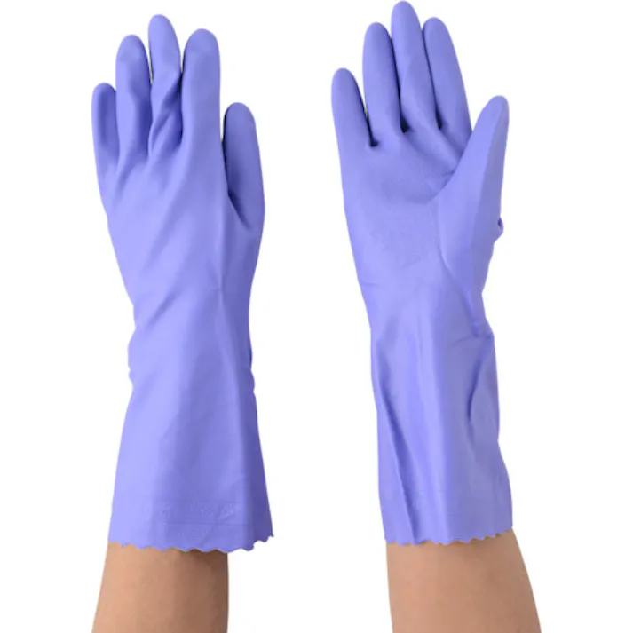 【CAINZ-DASH】エステー モデルローブNO100ビニールNP厚手(裏植毛)Mバイオレット NO100M-V【別送品】