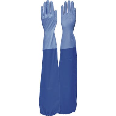 【CAINZ-DASH】エステー 腕カバー付き手袋Ｎｏ．３８０ニトリル薄手 ST76083【別送品】