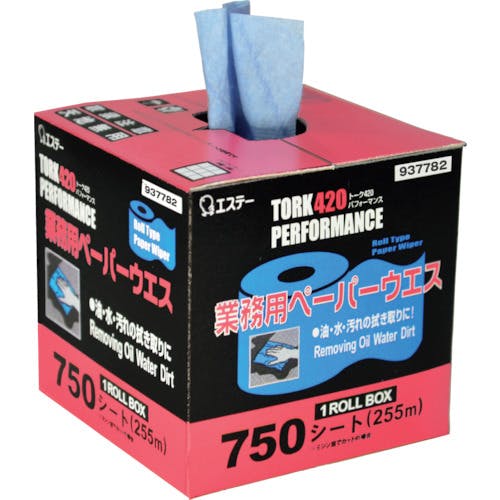 エステー ペーパーウエス トーク420パフォーマンス 1ロールBOX 93778 布ウエス エステー ペーパーウエス トーク420パフォーマンス 1ロールBOX 93778 布ウエス