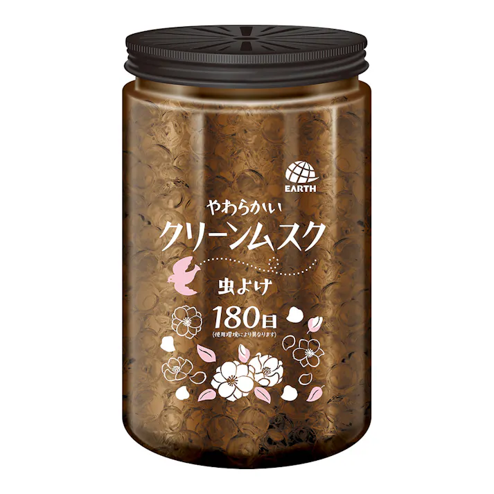 アース製薬 マモルームエッセンス 虫よけパール180日用 やわらかいクリーンムスク 500g